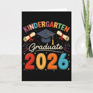 Kindergarten Graduation 2026 Pre-k Graduate Boys K Card