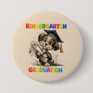 Kindergarten Graduation 7.5 Cm Round Badge