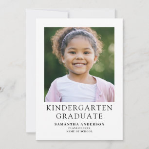 Kindergarten Graduation  Announcement