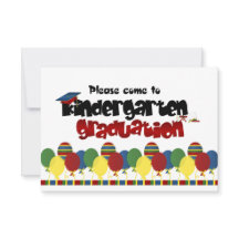Kindergarten Graduation Announcement Invitation