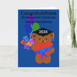 Kindergarten Graduation Bear #3 Card