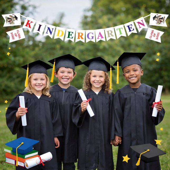  Kindergarten Graduation Bunting Flag  (Creator Uploaded)