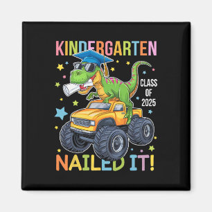 Kindergarten Graduation Cl Of 2025 Graduate Dinosa Magnet