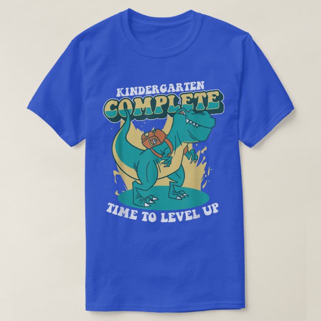Kindergarten Graduation Elementary School level up T-Shirt (Design Front)