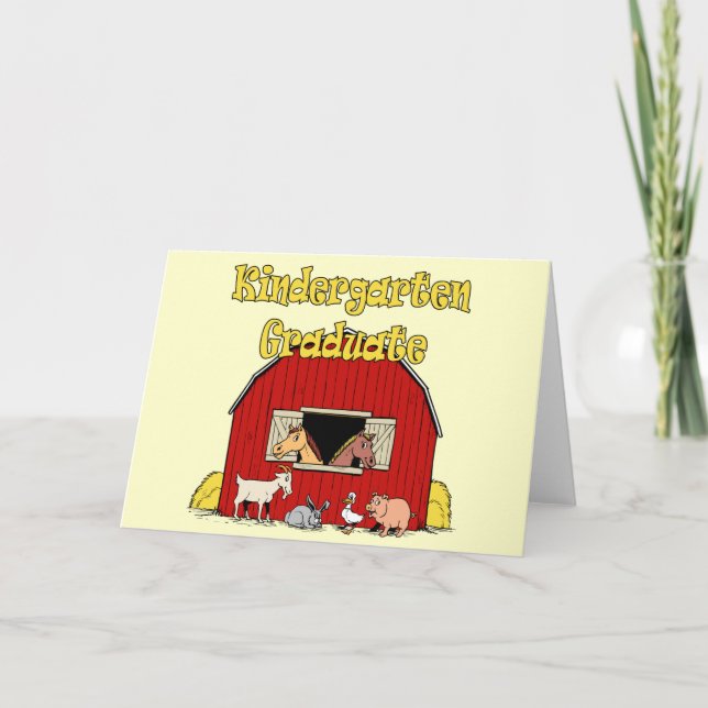 Kindergarten Graduation Gifts Card (Front)