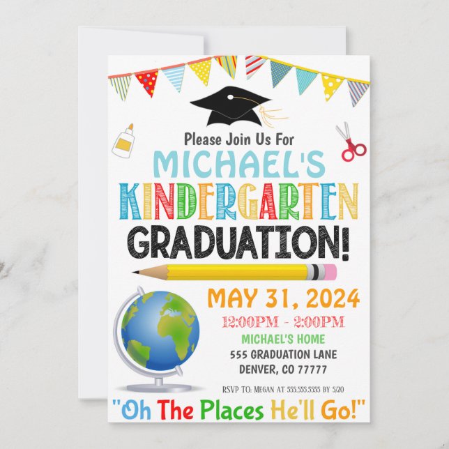 Kindergarten Graduation Invitation (Front)