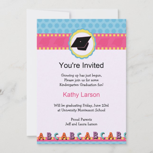 Kindergarten Graduation Invitation (Front)