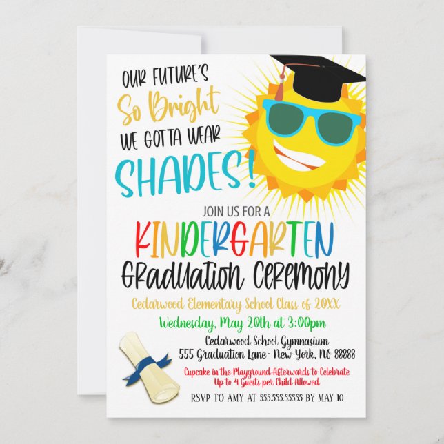 Kindergarten Graduation Invitation (Front)