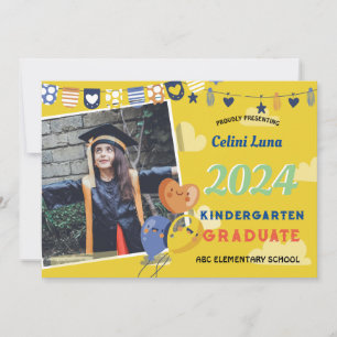 Kindergarten Graduation Invitation with Photo