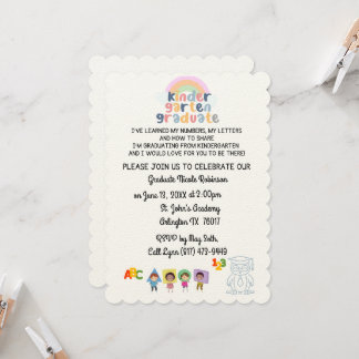 Kindergarten Graduation Invite