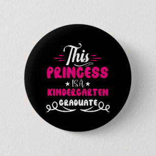 Kindergarten Graduation Last Day Of School Girls  6 Cm Round Badge