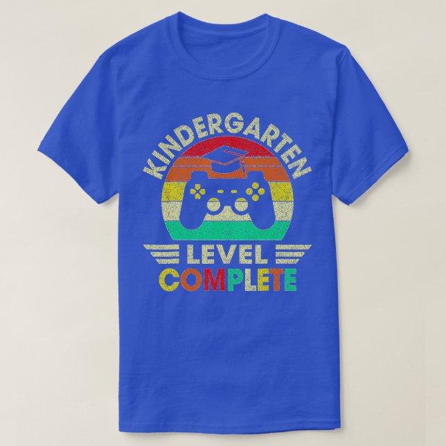 Kindergarten Graduation Level Complete Video Games T-Shirt (Design Front)