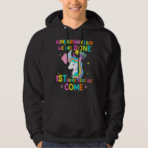 Kindergarten Graduation Magical Unicorn Back To Sc Hoodie