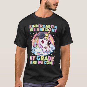 Kindergarten Graduation Magical Unicorn  Girls T-Shirt