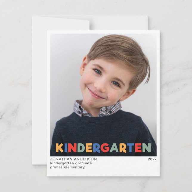 Kindergarten Graduation Party Invitation (Front)