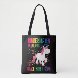 Kindergarten Graduation Surprise First Grade Kids Tote Bag