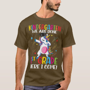 Kindergarten Graduation Unicorn Last Day Of School T-Shirt
