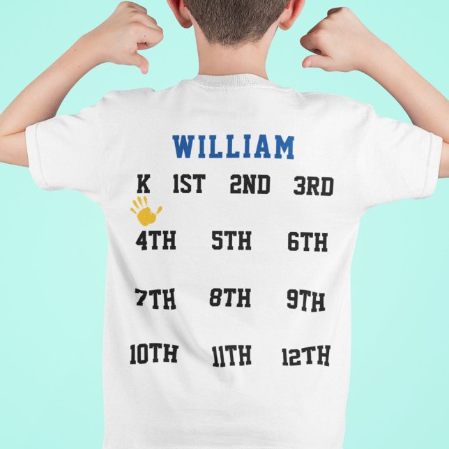 Kindergarten Graduation With Handprint T-Shirt (Creator Uploaded)