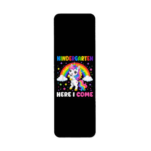 Kindergarten Here I Come Unicorn Back to School