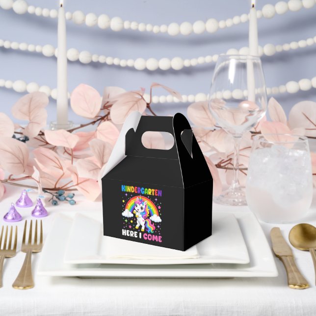  Kindergarten Here I Come Unicorn Back to School Favour Box (Wedding)