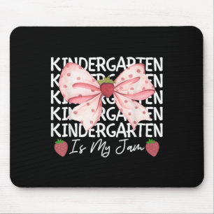 Kindergarten Is My Jam Strawberry Back To School G Mouse Mat