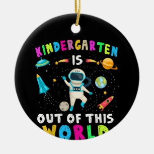 Kindergarten Is Out Of This World Back to School Ceramic Tree Decoration