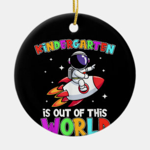Kindergarten Is Out Of This World Outfit Teacher Ceramic Tree Decoration