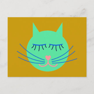 Kindergarten Katze cat Postcard