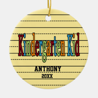 Kindergarten Kid Christmas Ornament