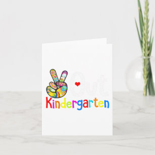 Kindergarten Last Day Of School Kindergarten Grad Card