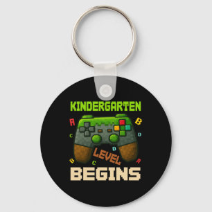Kindergarten Level Begins First Day Of Kindergarte Key Ring
