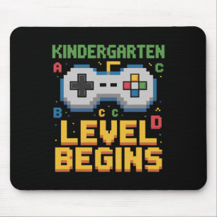 Kindergarten Level Begins Video Gamer Ck To School Mouse Mat