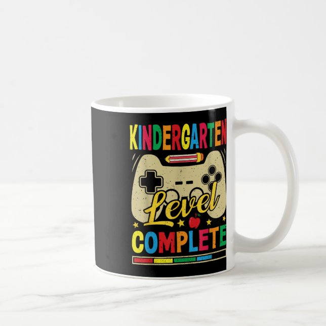 Kindergarten Level Complete Gamer Cl Of 2025 Gradu Coffee Mug (Right)