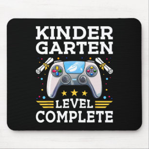 Kindergarten Level Complete Gamer Kids Cl Of 2025 Mouse Mat