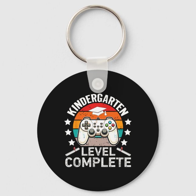 Kindergarten Level Complete Graduation Gamer Gradu Key Ring (Front)