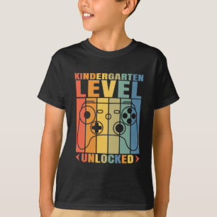 Kindergarten Level Unlock Game Back to School T-Shirt