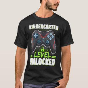 Kindergarten Level Unlocked First Day Of School Vi T-Shirt