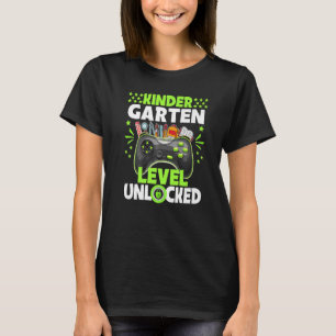 Kindergarten Level Unlocked Video Game Back To Sch T-Shirt