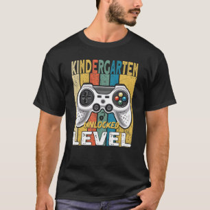 Kindergarten Level Unlocked Video Game Back To Sch T-Shirt