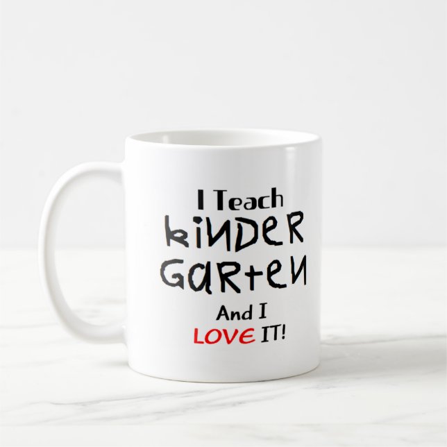 kindergarten love coffee mug (Left)