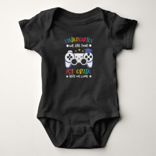 Kindergarten Moving Up To 1st Grade Gamer Gift Baby Bodysuit