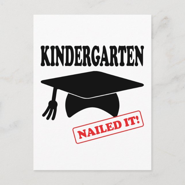Kindergarten Nailed It Postcard (Front)