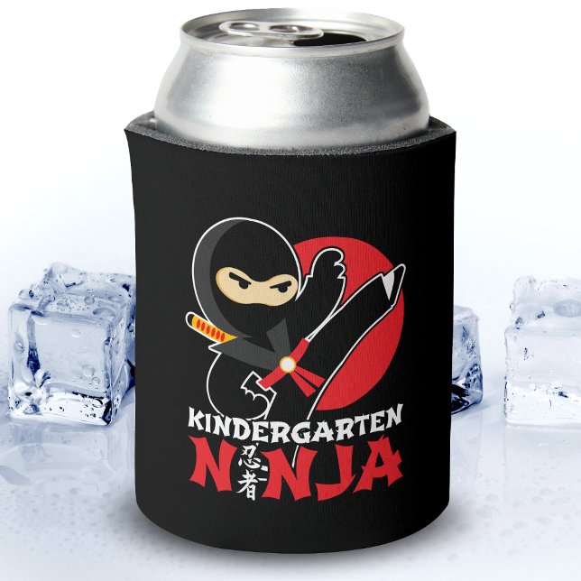 Kindergarten Ninja Kick First Day Back To School Can Cooler (Creator Uploaded)
