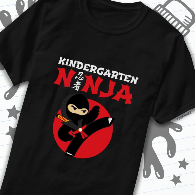 Kindergarten Ninja Kick First Day Back To School T-Shirt (Creator Uploaded)