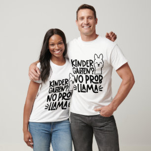 Kindergarten No Prob Llama Funny Back to School Te T-Shirt