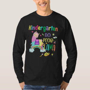 Kindergarten No Prob Llama Girls Kindergarten Teac T-Shirt