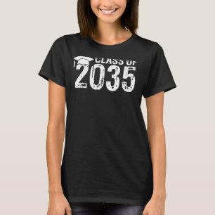 Kindergarten Pre K Class Of 2035 Grow With Me Grad T-Shirt