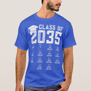 Kindergarten Pre-k Graduation Class Of 2035 Grow W T-Shirt
