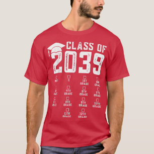Kindergarten Pre-k Graduation Class Of 2039 Grow W T-Shirt