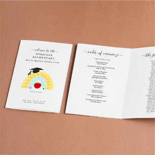 Kindergarten Preschool Graduation Program (1 col.) Flyer